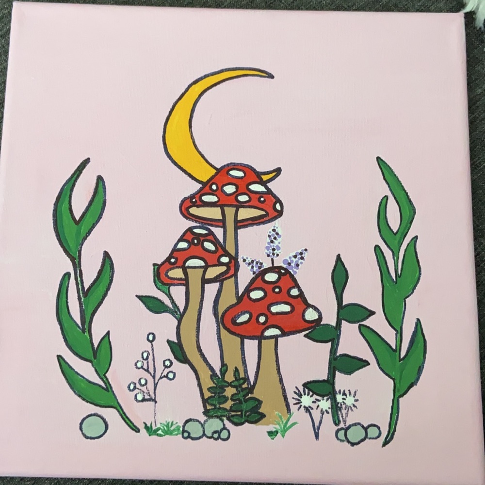 Mushroom painting